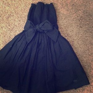 Abercrombie kids navy blue strapless dress